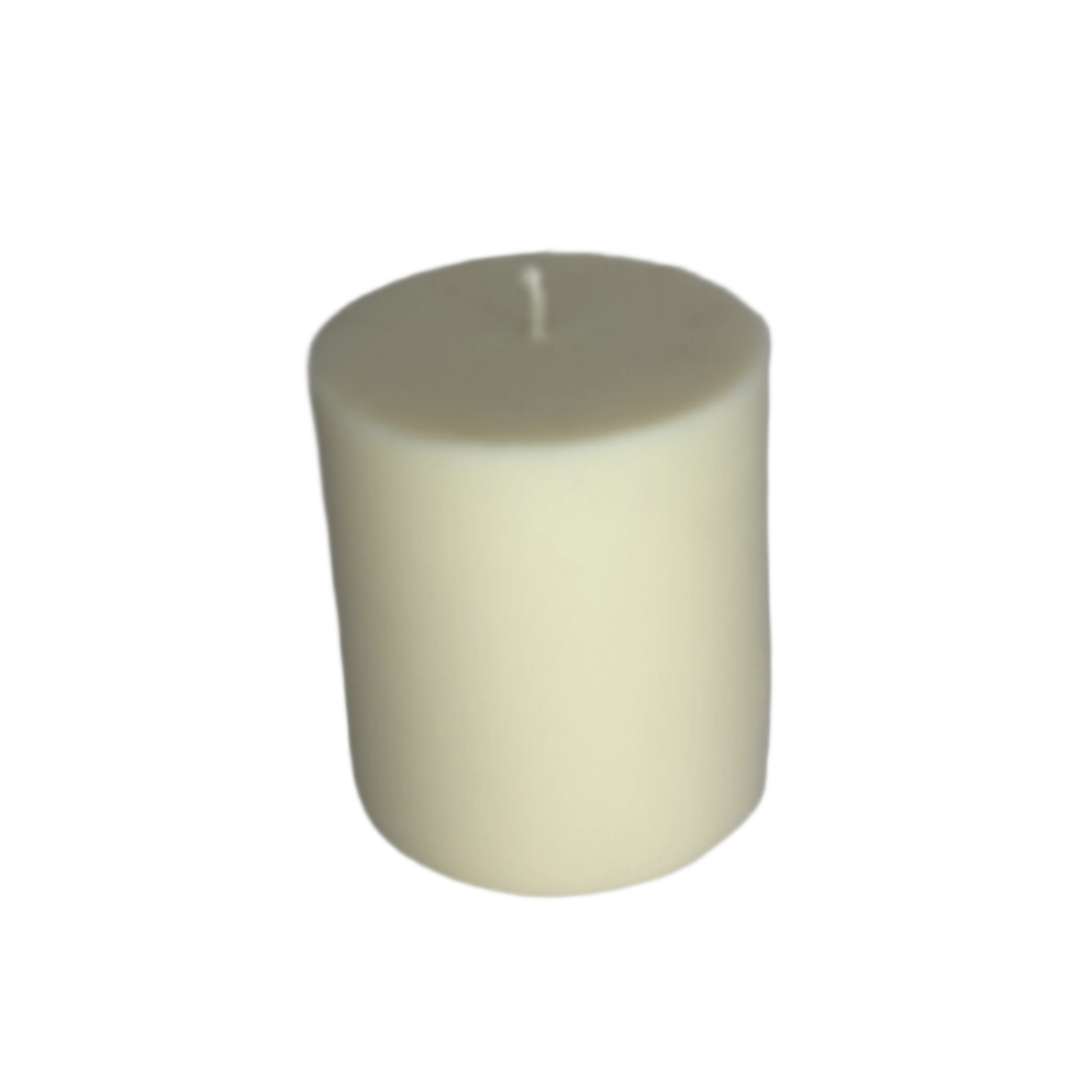 Unscented Natural Pillar Soy Candle