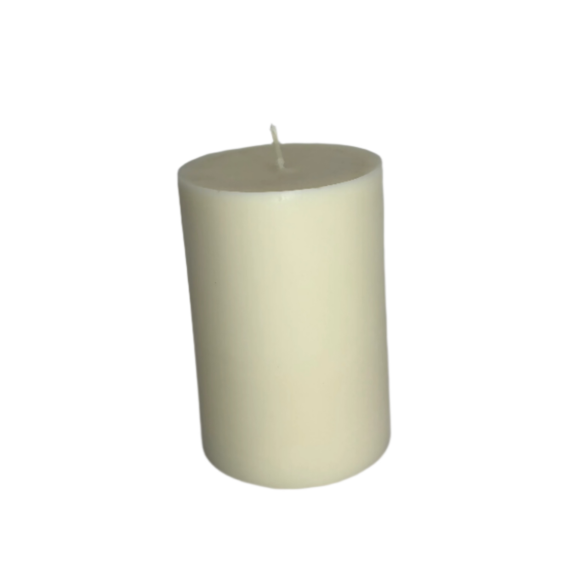 Unscented Natural Pillar Soy Candle