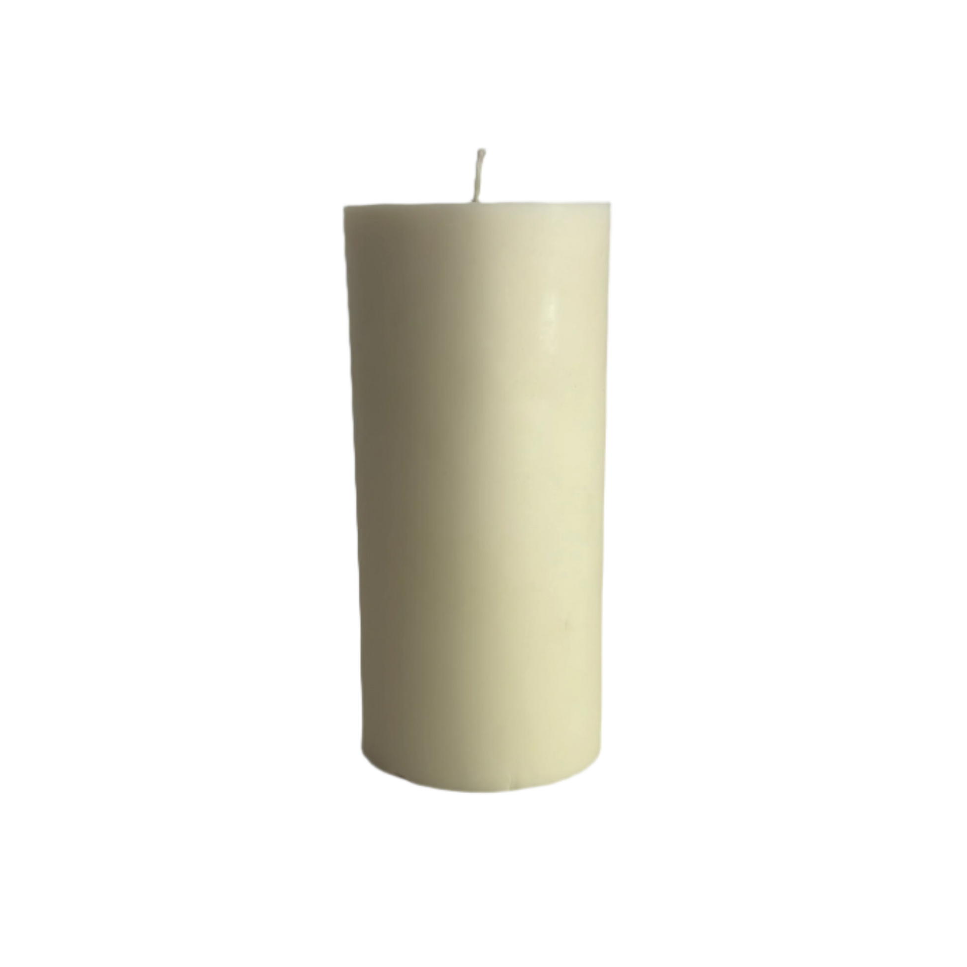 Unscented Natural Pillar Soy Candle