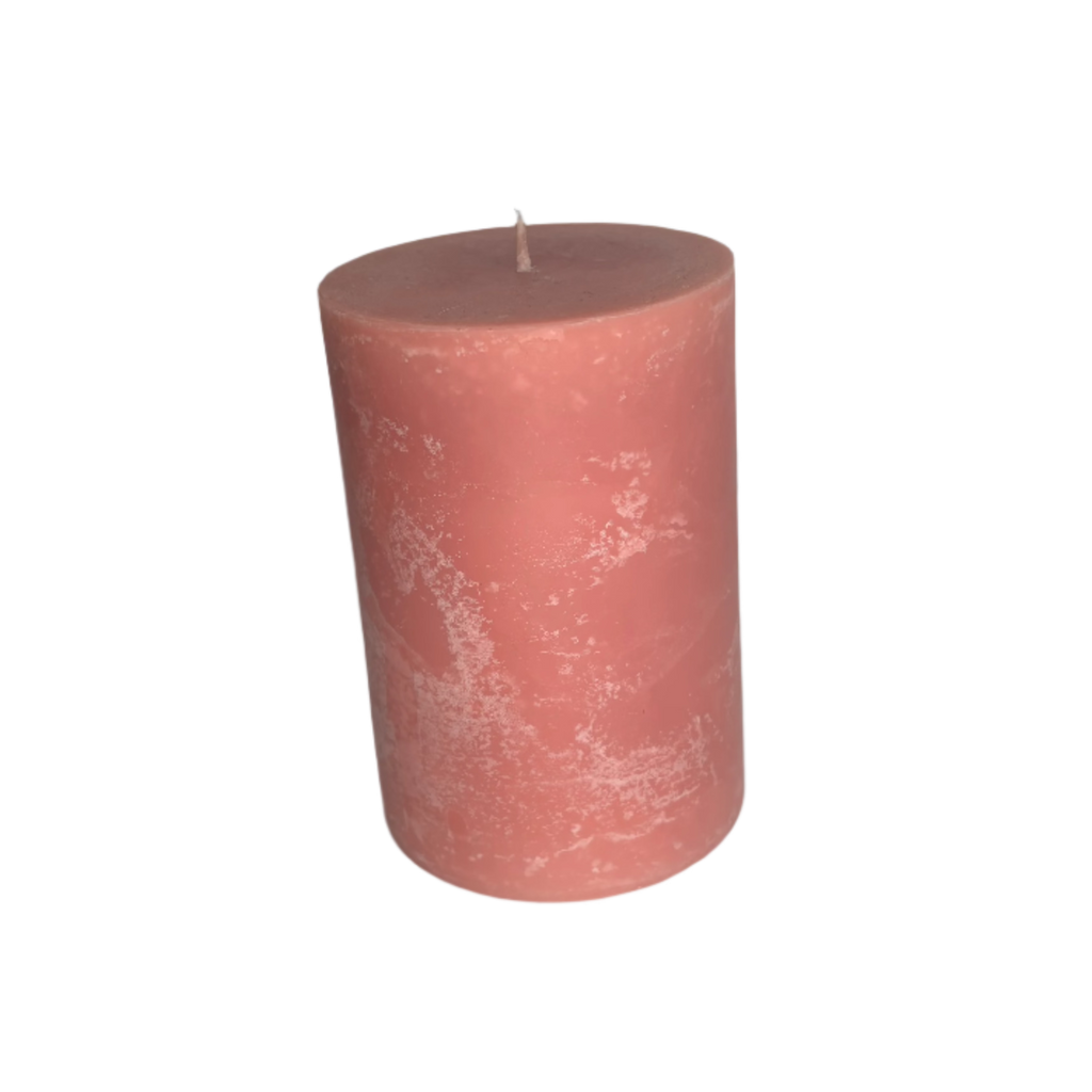 Tropical Peach Blossom Pillar Soy Candle