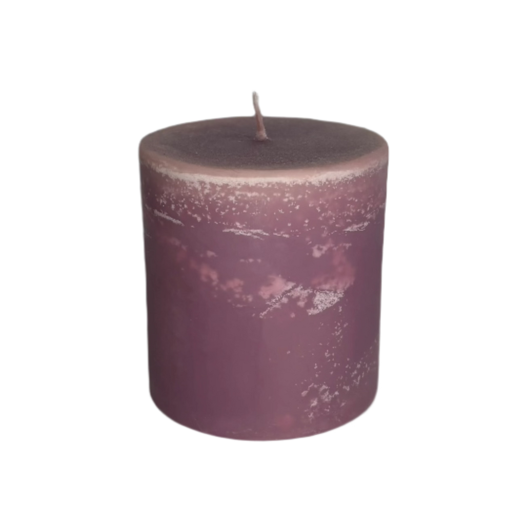 Japanese Honeysuckle Marbled Pillar Soy Candle