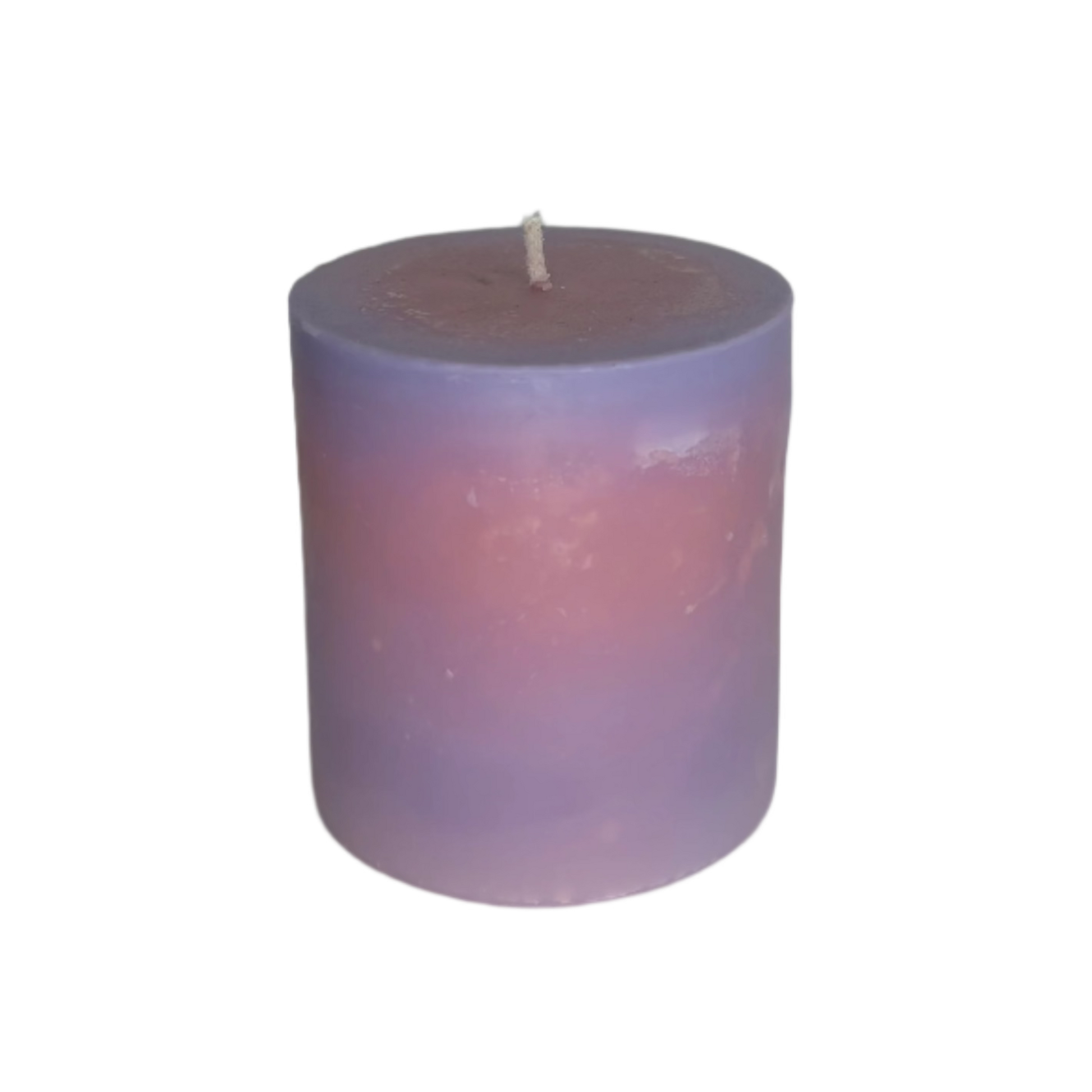 Flower Drum Marbled Pillar Soy Candle