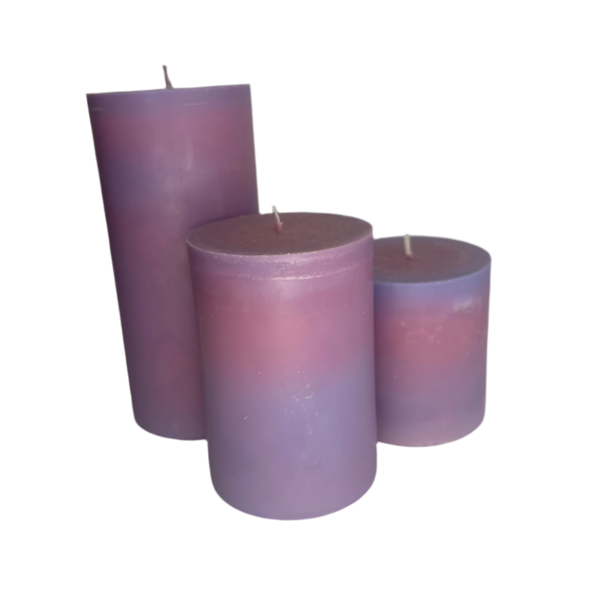 Flower Drum Marbled Pillar Soy Candle