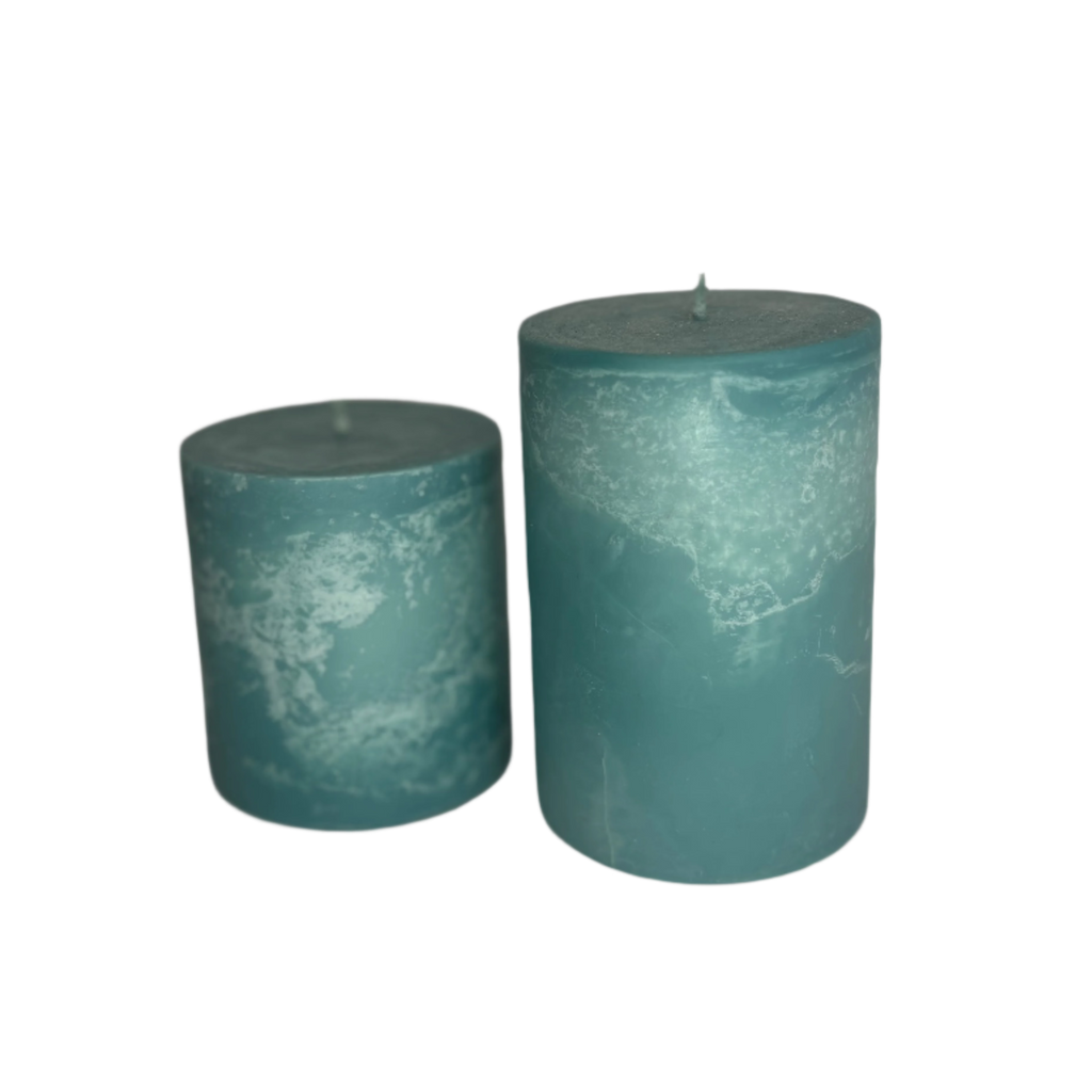 Amalfi Coast Marbled Pillar Soy Candle