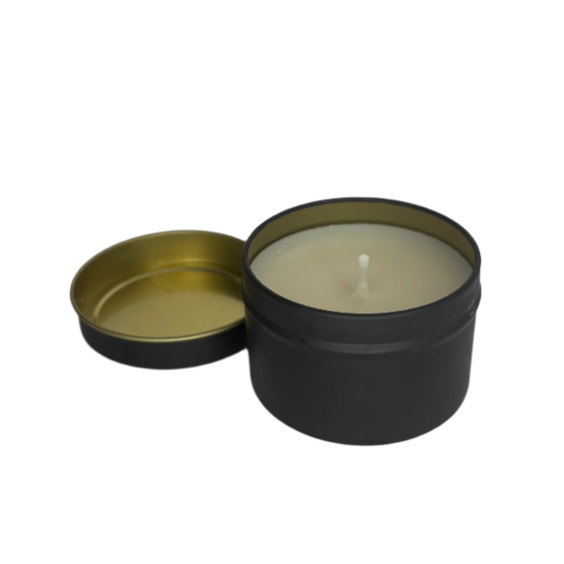 Black Tin Soy Candle - Unscented