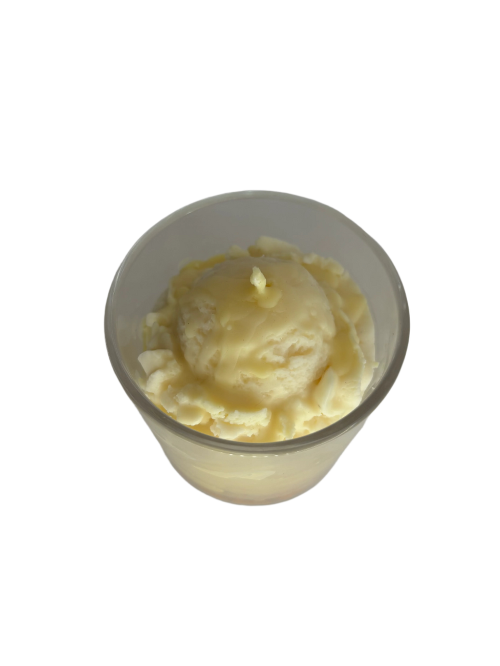 Yellow Lemon Meringue Dessert Soy Candle - Glass Jar