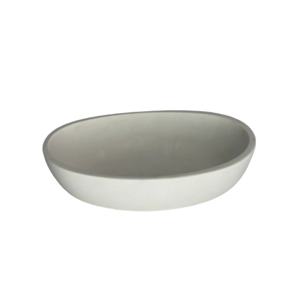 White Eco Resin Decorative Trinket Bowl