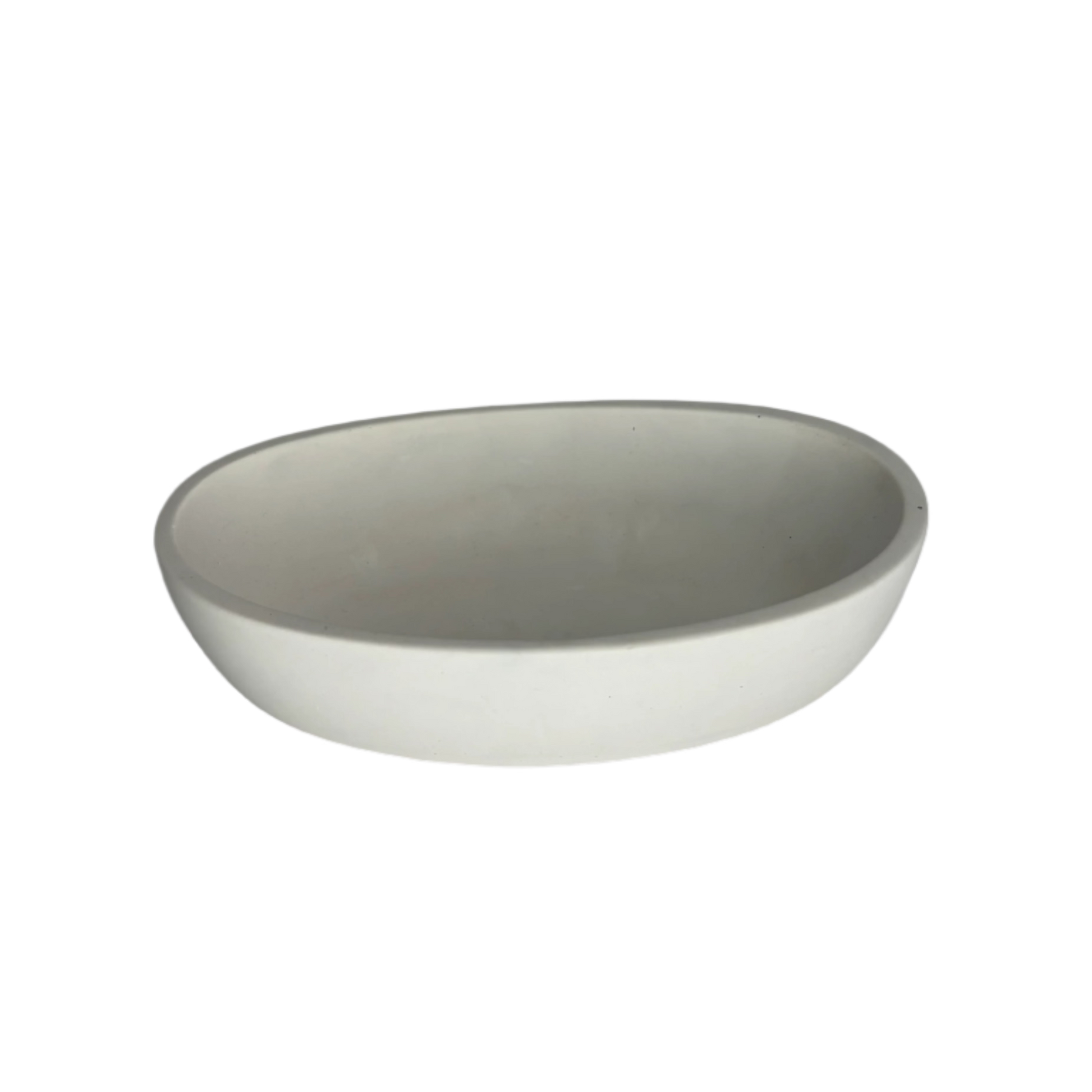White Eco Resin Decorative Trinket Bowl