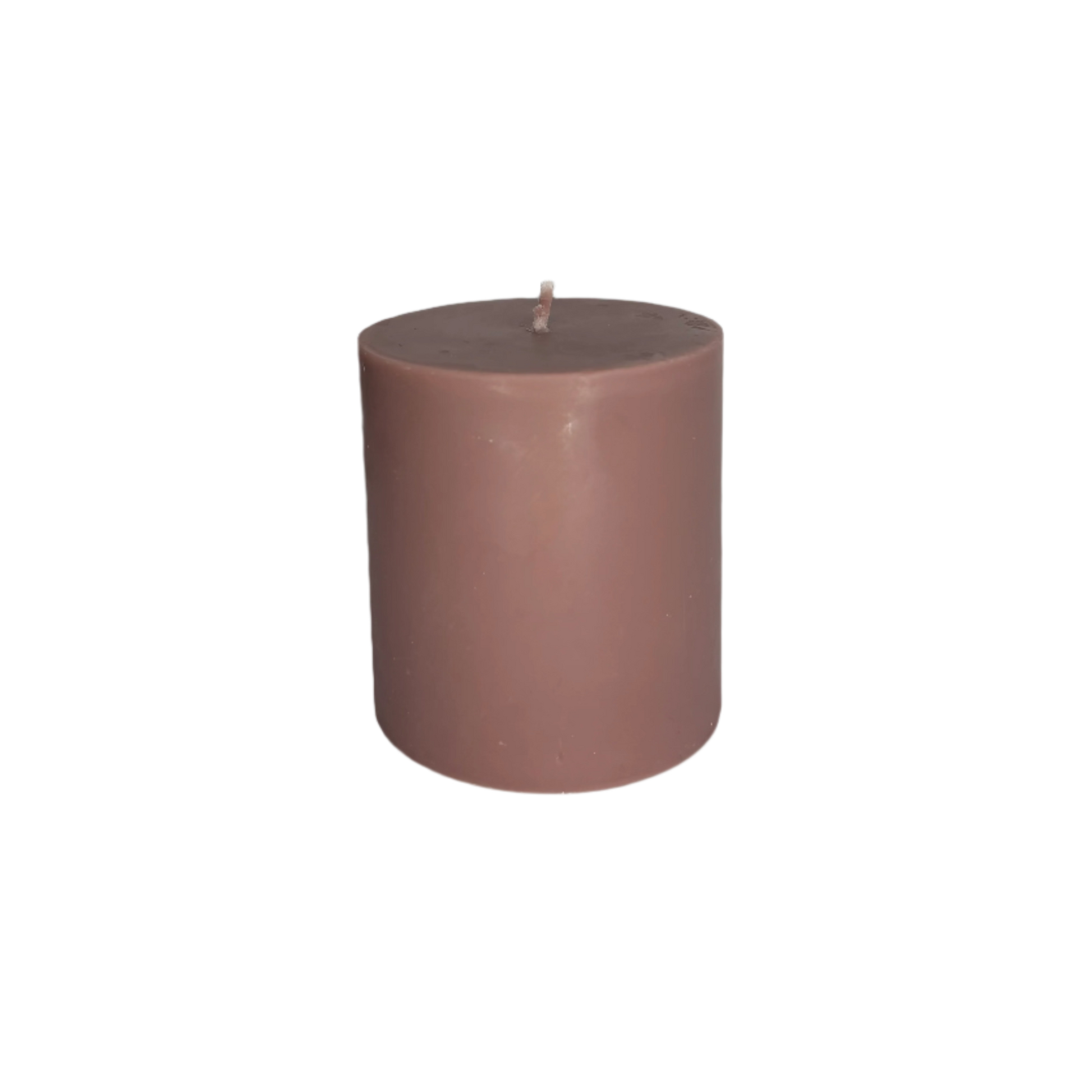 Fresh Coffee Solid Brown Pillar Soy Candle