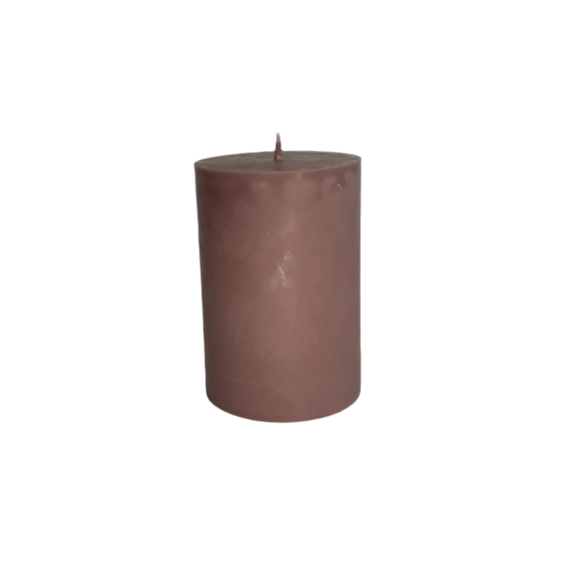 Fresh Coffee Solid Brown Pillar Soy Candle