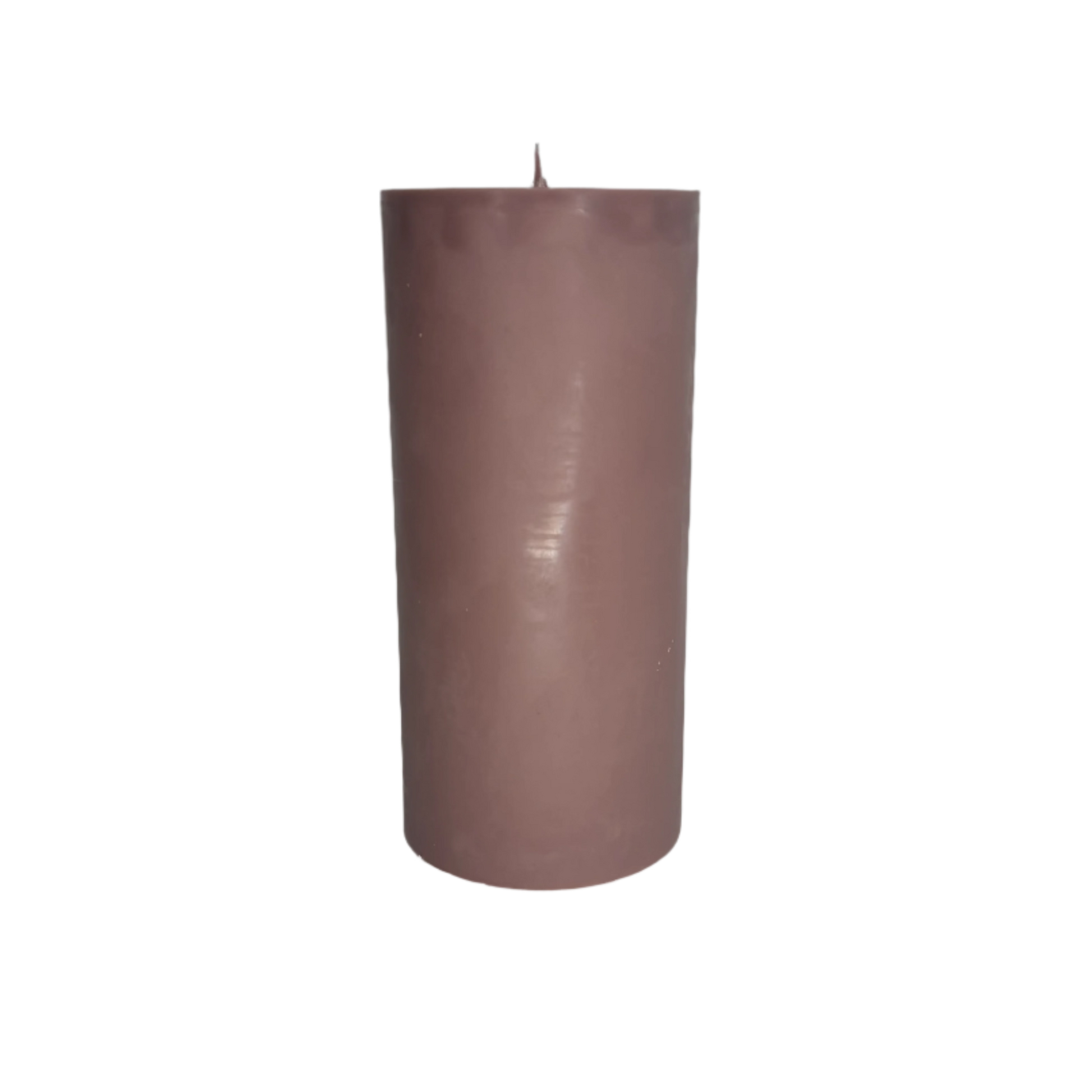 Fresh Coffee Solid Brown Pillar Soy Candle