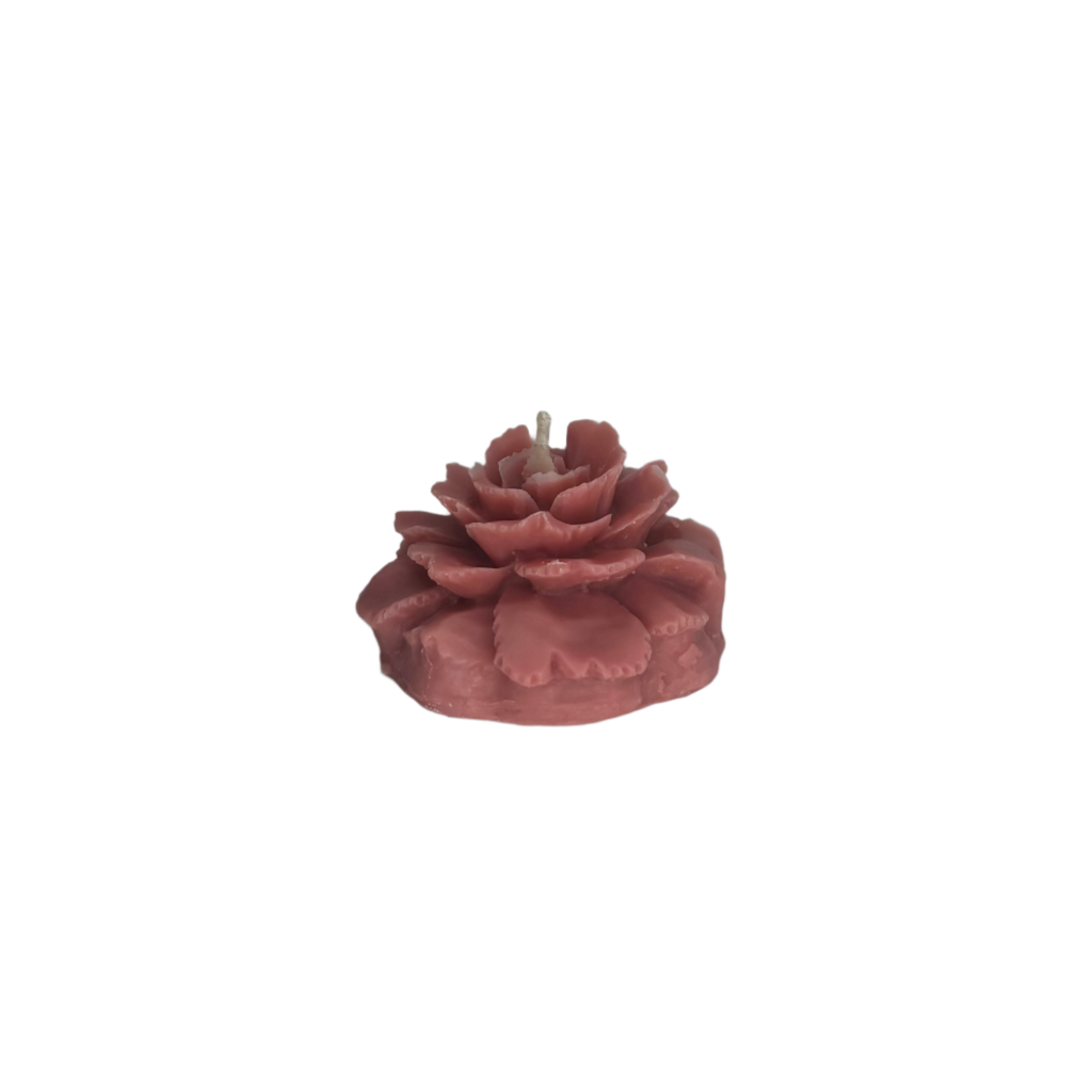 Flower Drum Rose Blush Pink Decorative Soy Candle
